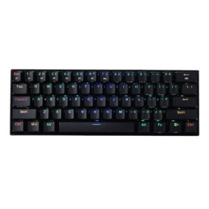 REDRAGON DRACONIC PRO Mechanical 61 Key|Bluetooth 5.0|RGB 9 Colour Modes|Rechargable Battery|Type-C Charging Cable Gaming Keyboard - Black - Unboxed