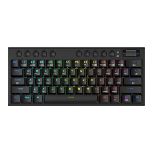 REDRAGON Horus Mini Pro 61Key Wireless Bluetooth Red Switch RGB Low Profile Gaming Mechanical Keyboard - Black - Unboxed