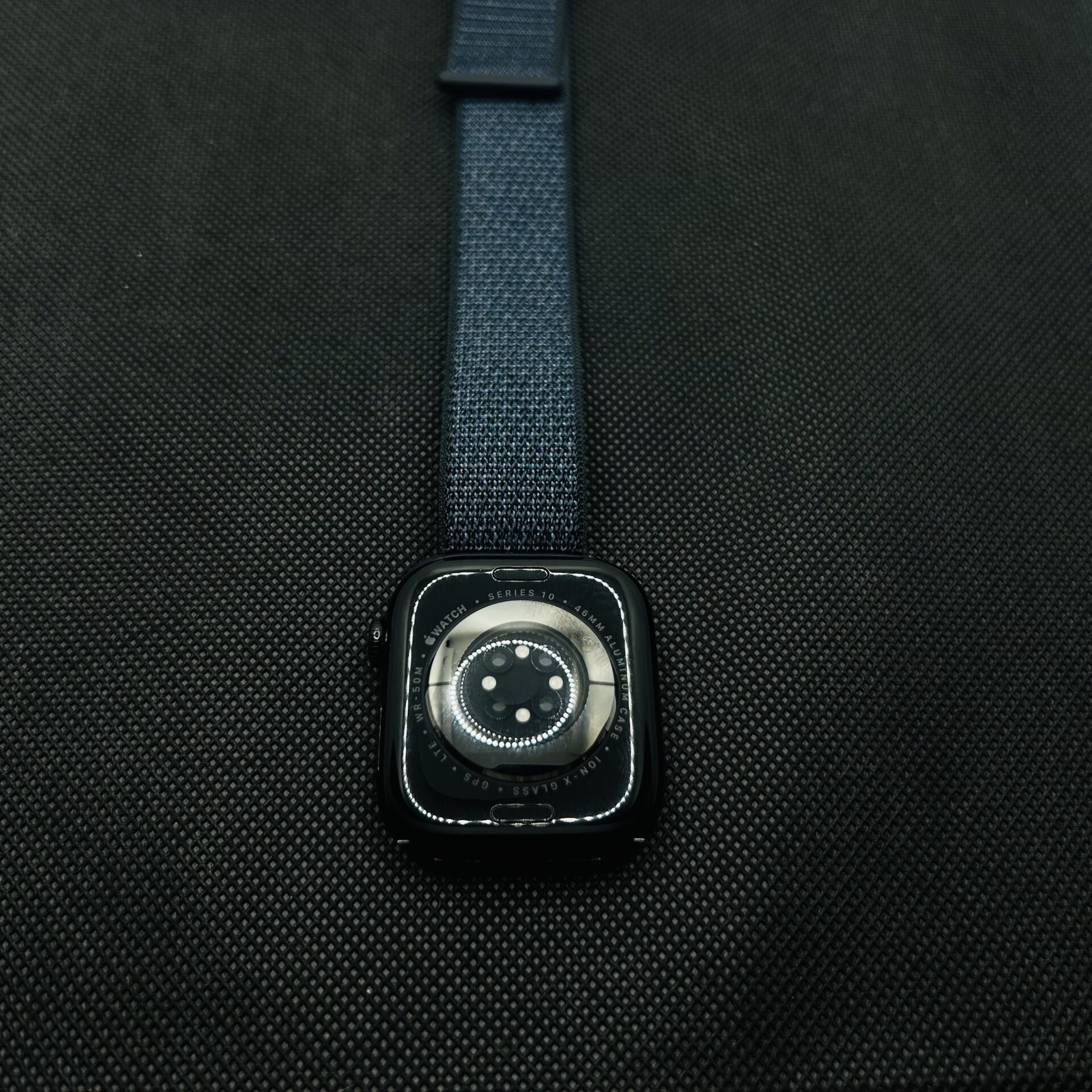 Apple Watch Series 10 42mm LTE Jet Black (Grade A) - With Blue Nylon Straps - Image 7